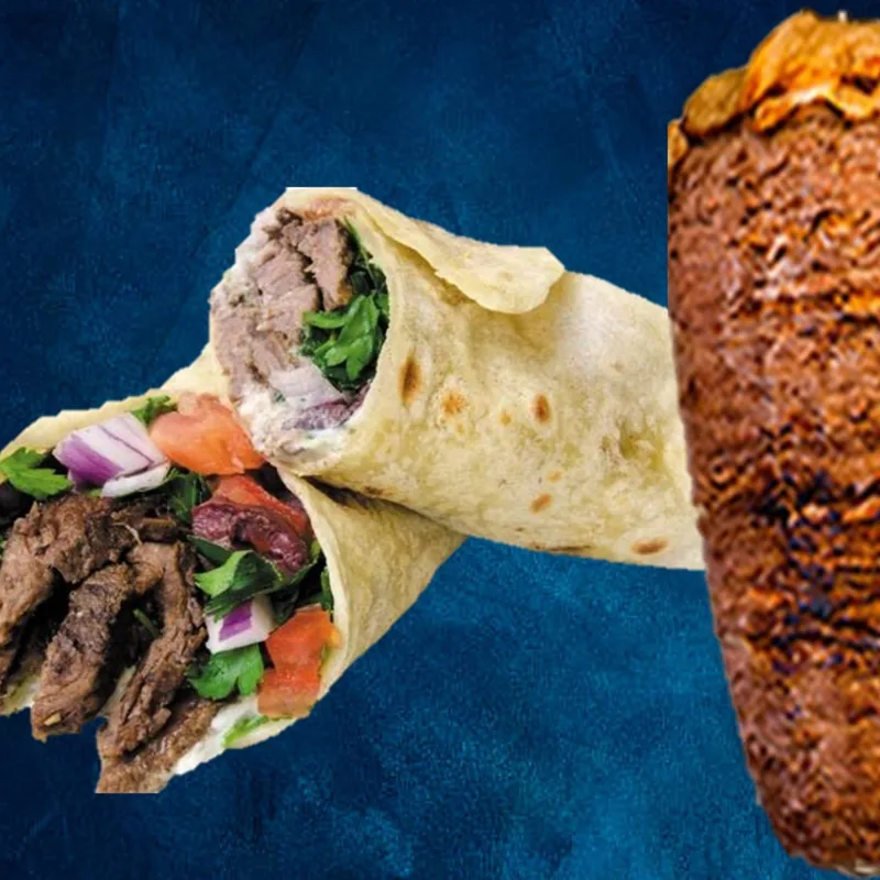 Beef shawarma sandwich
