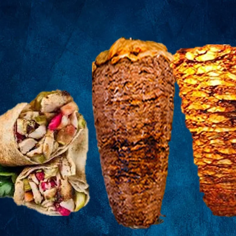 Mix shawarma sandwich