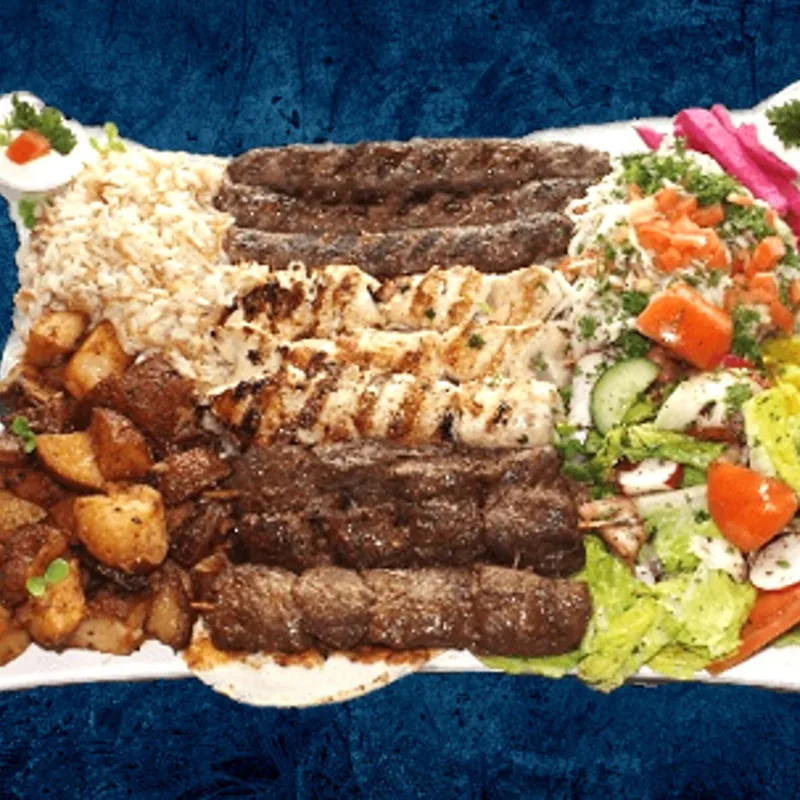 Mixed skewer family platter